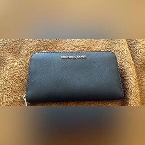 Michael Kors black leather wallet